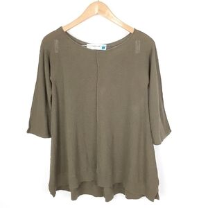 Sparrow by Anthropologie Olive Knit Top